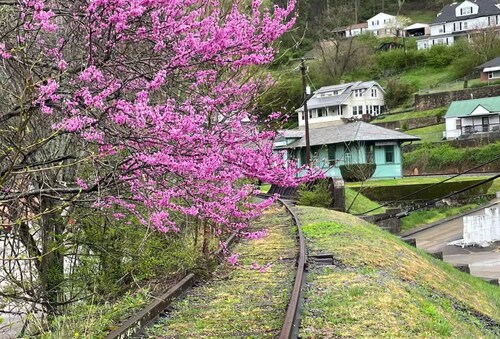 Historical land mark Gauley Bridge  1893 train station