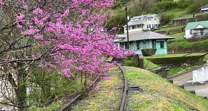 Historical land mark Gauley Bridge 1893 train station