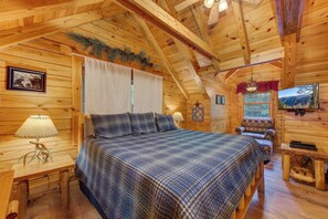 Cabaña, varias camas, no se aceptan mascotas, vista a la montaña (LeConte Lookout) | 3 habitaciones, decoración personalizada y muebles diferentes 