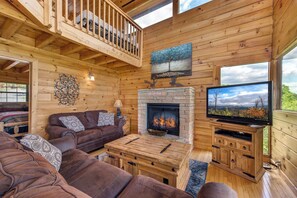 Maison, plusieurs lits, balcon, vue montagne (Rejuvenation) | Coin séjour