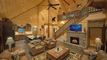 House, Multiple Beds, Pool Access, Pool View (Livin' It Up) | Living area