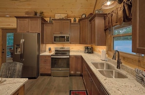 House, Multiple Beds, Pool Access, Pool View (Livin' It Up) | Private kitchen