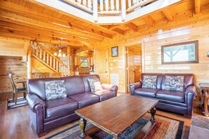 House, Multiple Beds, Hot Tub, Mountain View (Top of the World) | Living area - Top of the World (Sevierville)