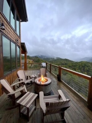 House, Multiple Beds, Hot Tub, Mountain View (Coal Camp Lodge) | Terrace/patio - Coal Camp Lodge (Sevierville)