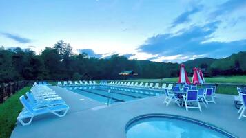 Indoor pool, outdoor pool