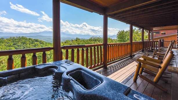 小屋, 多張床, 熱水浴缸, 山景 (Starr Crest Lodge) | 室外 SPA 浴池