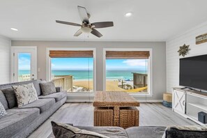 Townhome, Multiple Beds (Green Reef #6- Beachfront Bliss) | Living area | TV - Green Reef #6- Beachfront Bliss (Destin)