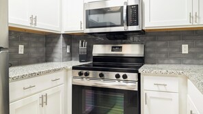 Fridge, dining tables