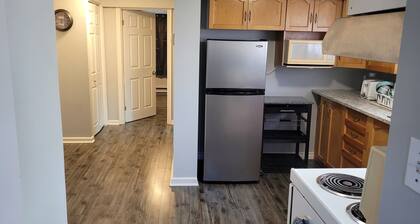 An entirely private one-bedroom apartment,