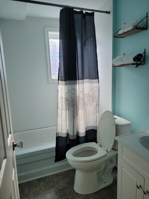 Towels, soap, toilet paper