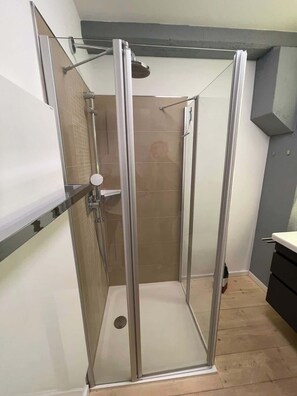Shower, hair dryer