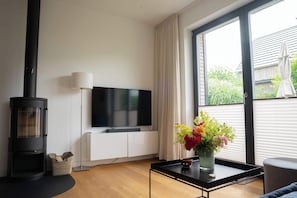 Fernseher, Kamin