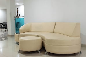 45-inch flat-screen TV with cable channels