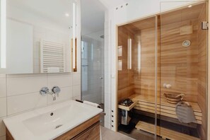 Shower, hair dryer