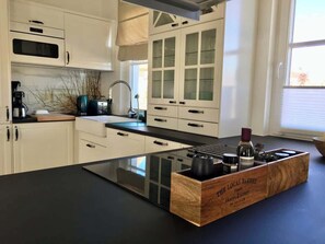 Fridge, microwave, oven, stovetop - Vacation home Dünenliebe (Kramerhof)