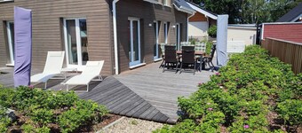 Villa Wildrose with sauna and beach football pitch