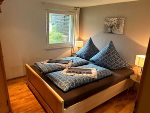 2 bedrooms, desk, travel crib, WiFi