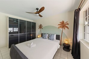 2 bedrooms, iron/ironing board, free WiFi, bed sheets