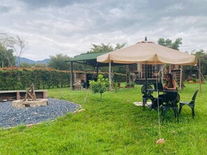 Outdoor dining - Cabaña campestre 1 en Villa de Leyva - Xuetama (Villa de Leyva, Boyacá)