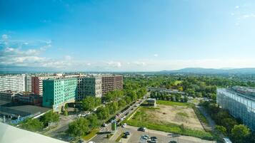 Blick von der Unterkunft