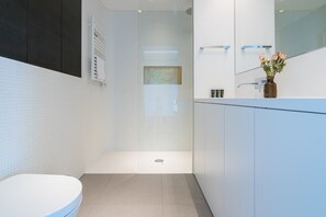 Hair dryer, towels