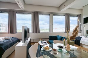 1 Schlafzimmer, kostenloses WLAN, Bettwäsche, Rollstuhlgeeignet