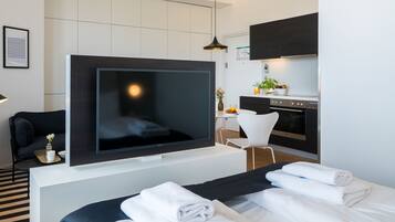 1 Schlafzimmer, kostenloses WLAN, Bettwäsche, Rollstuhlgeeignet