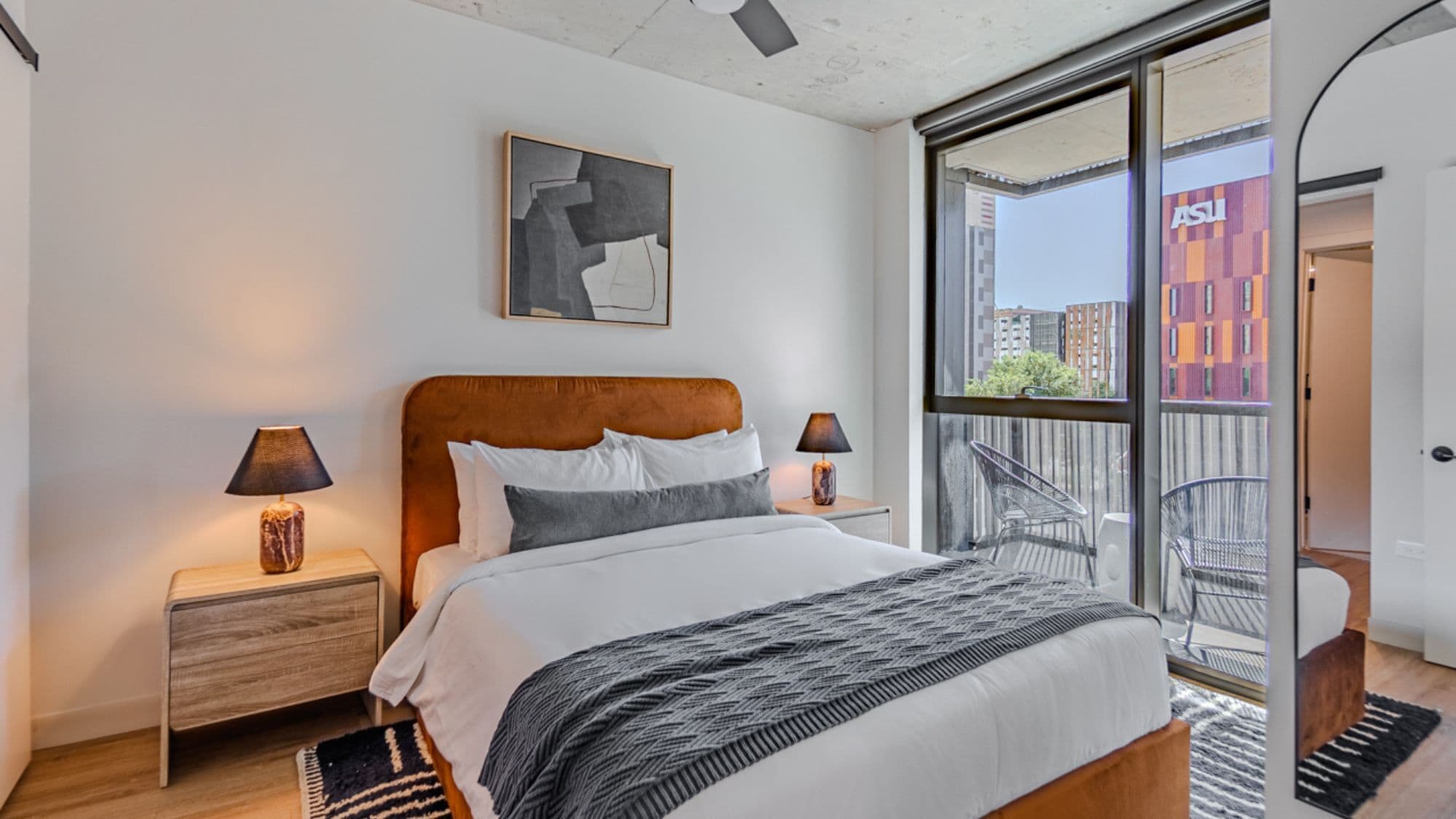 Suite, 2 Bedrooms | Desk, laptop workspace, blackout drapes, iron/ironing board