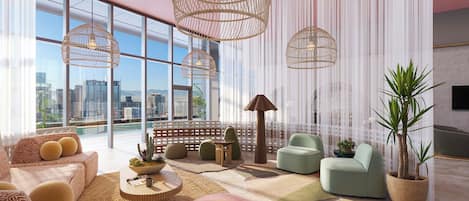 Sala de estar en el lobby