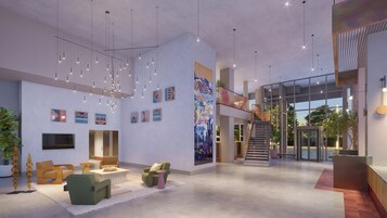 Sala de estar en el lobby