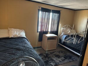 2 bedrooms, bed sheets