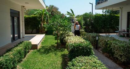 Modern 2-bedroom duplex with sauna in the heart of Lara beach with swimming pool