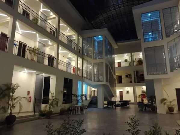 Front of property – evening/night