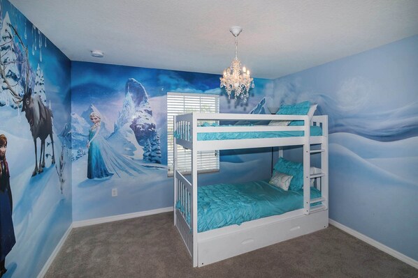 4 bedrooms, iron/ironing board, travel crib, WiFi