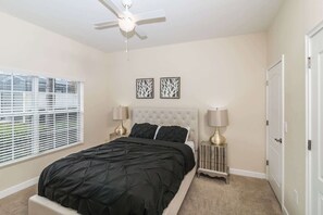 4 bedrooms, iron/ironing board, travel crib, WiFi