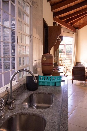 Family Suite, Pool Access | Private kitchen
