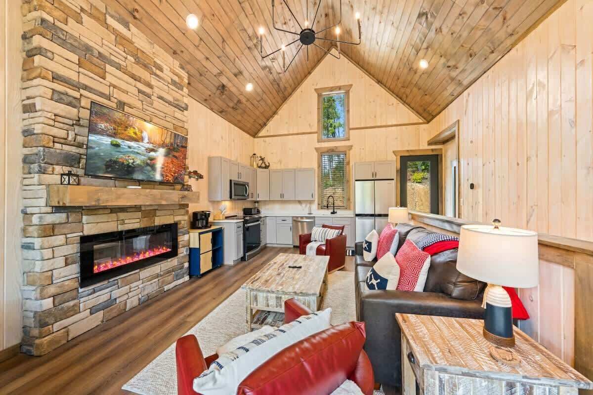 TV, fireplace, video games