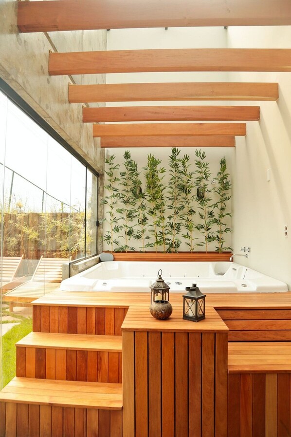 Sauna, hot tub - Casa Salpico - Docas do Rosa - SC (Imbituba)