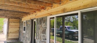 2-bedroom, 1 bathroom log cabin Bottom floor offers the perfect retreat close to downtown Sturgis. With breathtaking views and a peaceful wooded setting, this cozy home-away-from-home. Comfortably accommodating up to 6 guests.