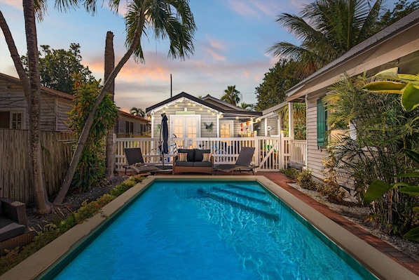 Outdoor pool - Charming 2 Bedroom Cottage in Old Town Key West (Key West)