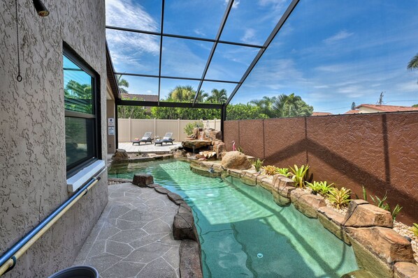 A heated pool
