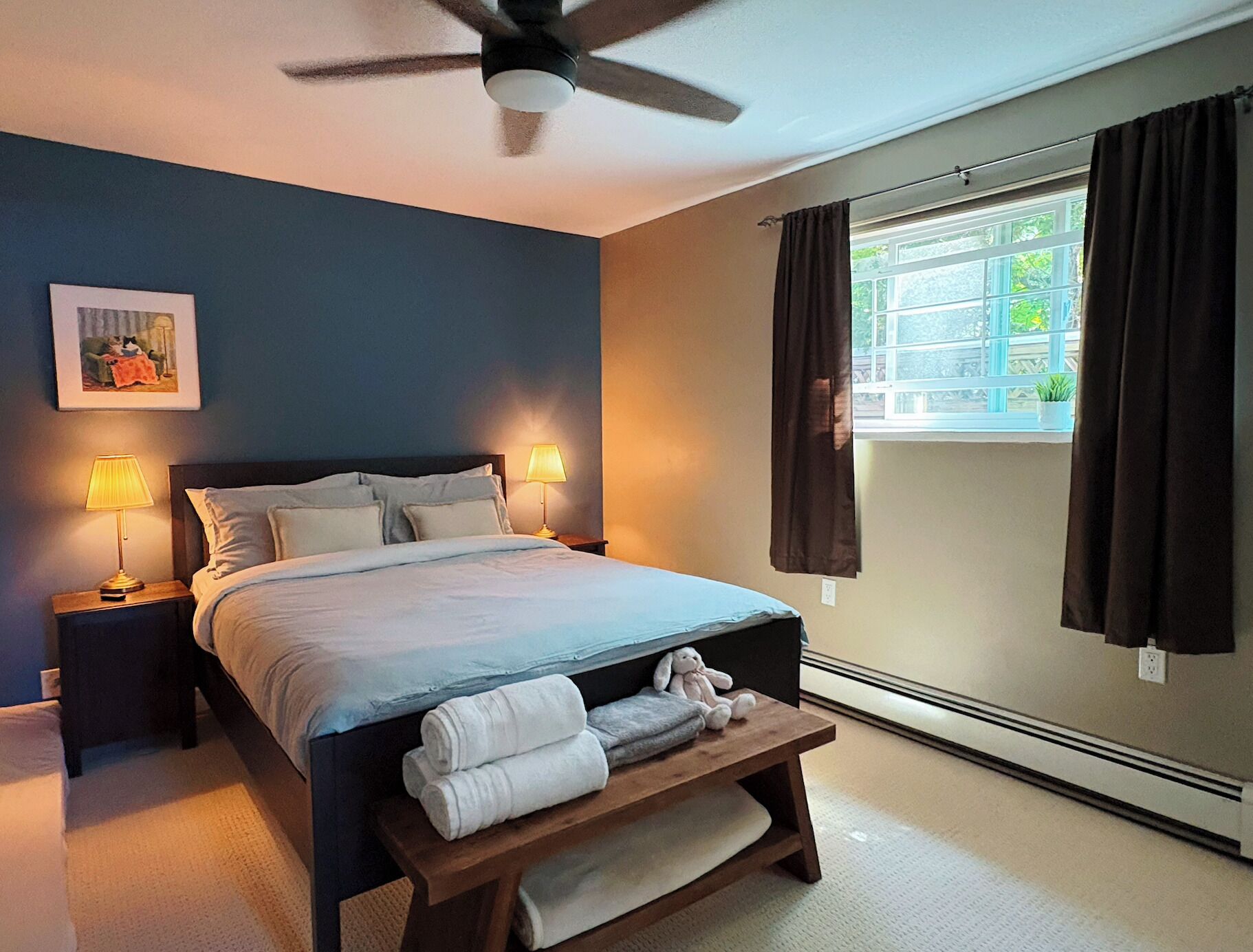 2 bedrooms, iron/ironing board, free WiFi, bed sheets