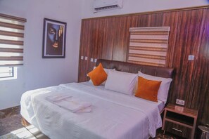 Family Apartment, Balcony, City View | Desk, laptop workspace, blackout drapes, soundproofing