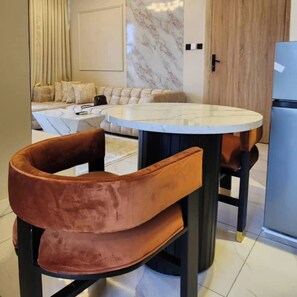 Economy Apartment, Balcony, City View | Dining room - 4th Manor Shortlets (Lekki)