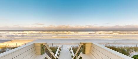 On the beach
