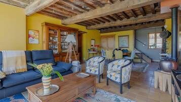 Télévision, cheminée