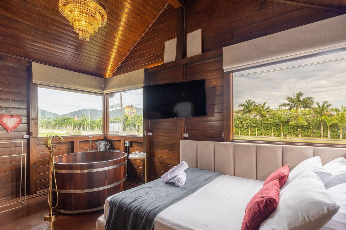 Basic-Ferienhütte | 1 Schlafzimmer, kostenloses WLAN