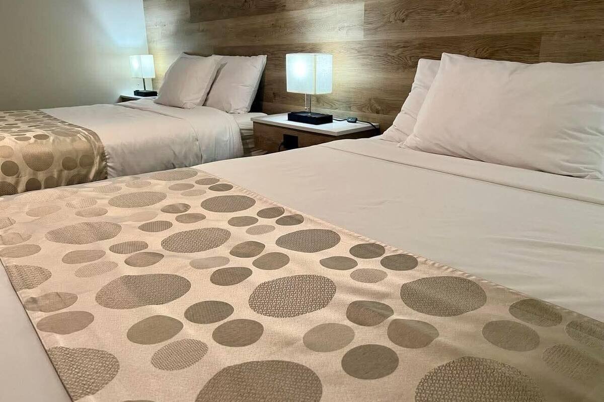 Family Suite, 2 Queen Beds, Kitchenette | Laptop workspace, free WiFi