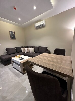 Apartment, 1 Bedroom, Accessible, Smoking | Living room - 103 Al-najeh JRE Apartments For Rent ave (Amman)