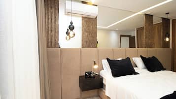 2 Schlafzimmer, Zimmersafe, Schreibtisch, Bügeleisen/Bügelbrett